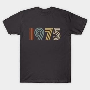 1975 Birth Year Retro Style T-Shirt